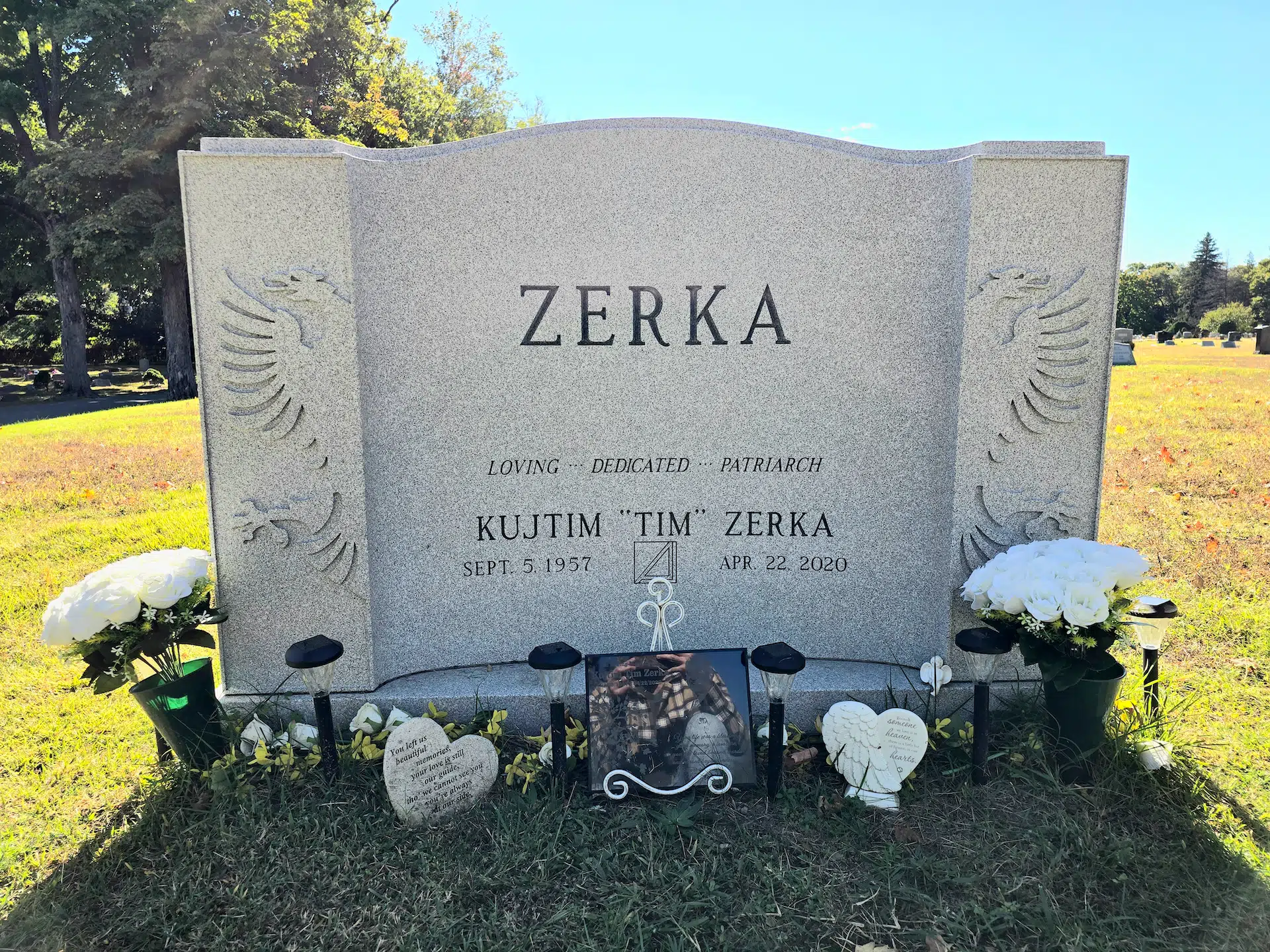 Granite Companion / Double Headstone hand-carved by Companion Stone Shop in NJ — image 4