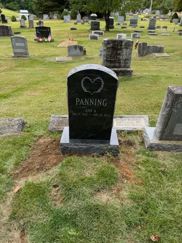 Granite Companion / Double Headstone hand-carved by Companion Stone Shop in NJ — image 2
