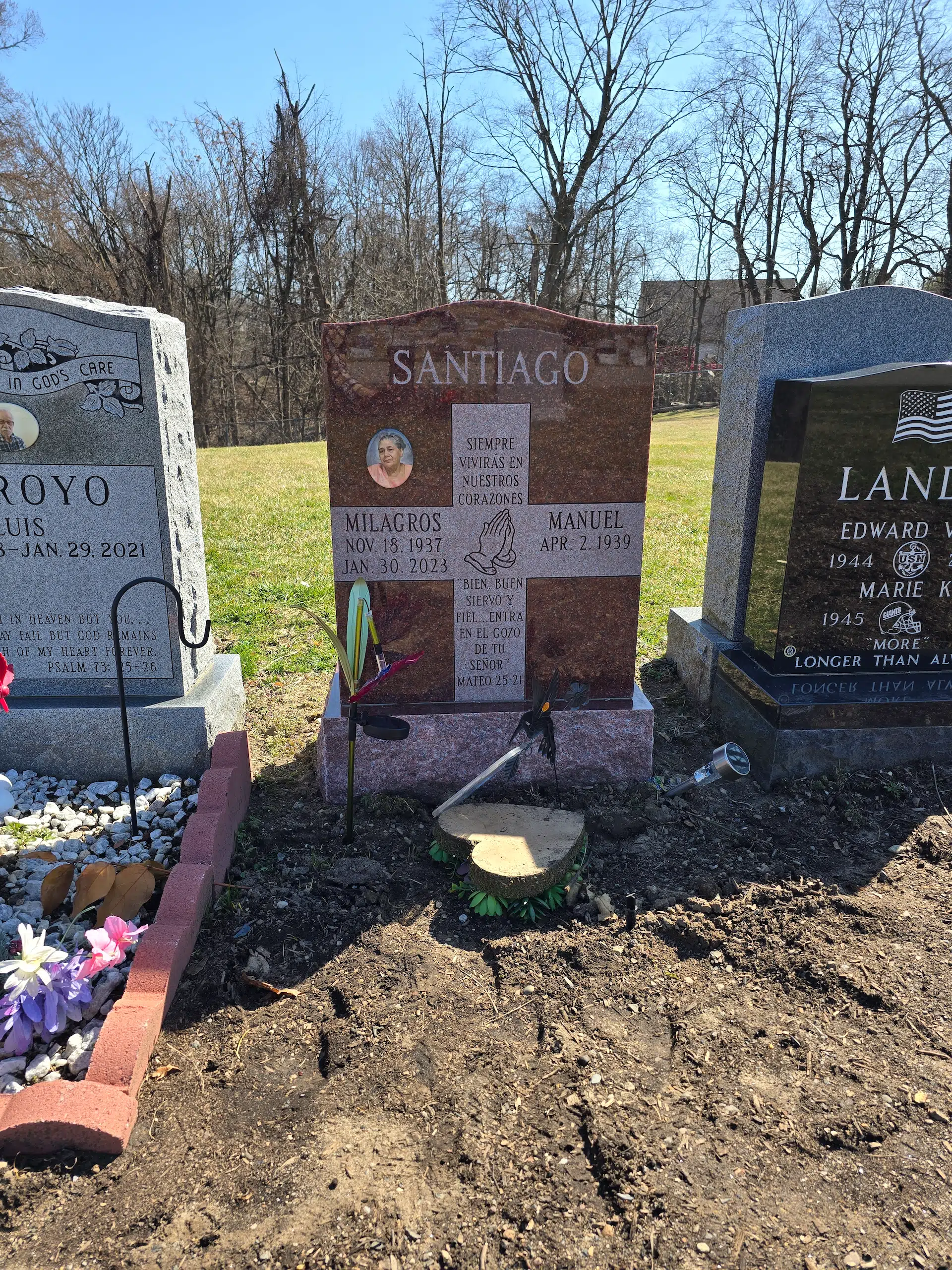 Granite Companion / Double Headstone hand-carved by Companion Stone Shop in NJ — image 3