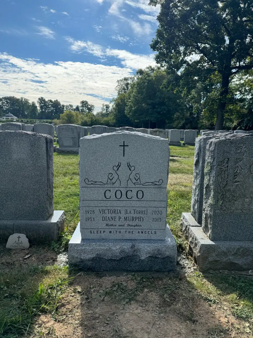 Granite Companion / Double Headstone hand-carved by Companion Stone Shop in NJ — image 6