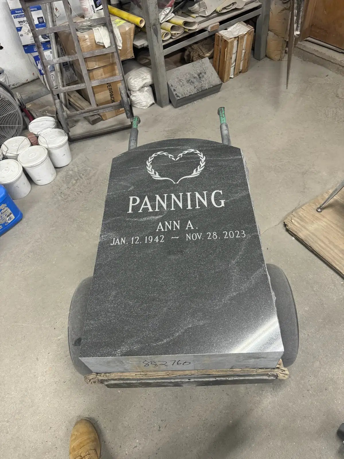 Granite Companion / Double Headstone hand-carved by Companion Stone Shop in NJ — image 9