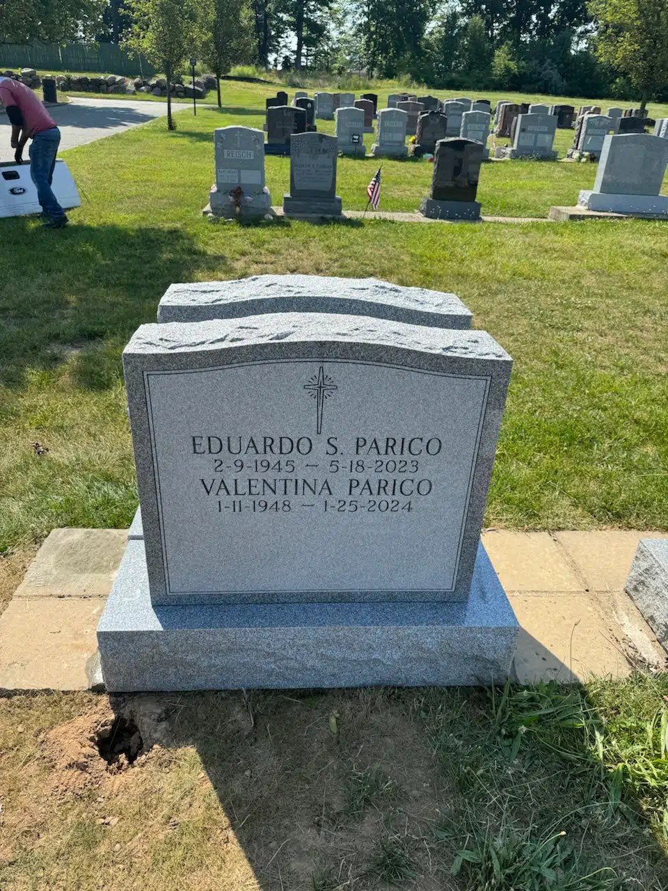Granite Companion / Double Headstone hand-carved by Companion Stone Shop in NJ — image 3